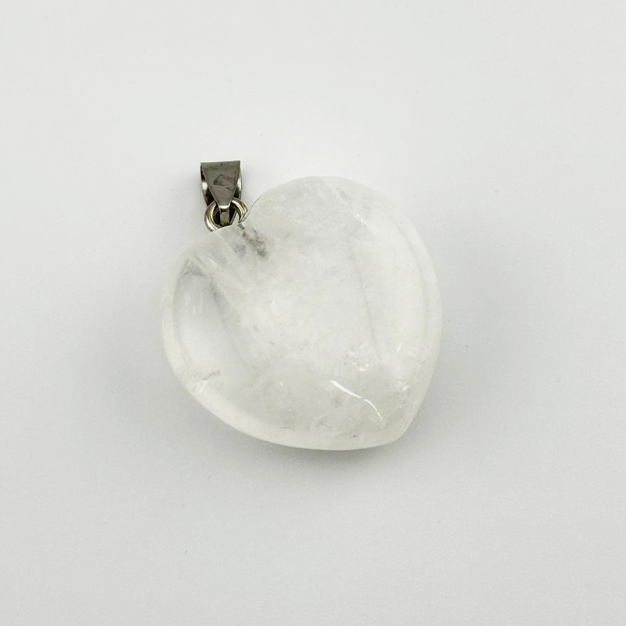 Кулон с горным хрусталем размер 30*30мм цвет серебро