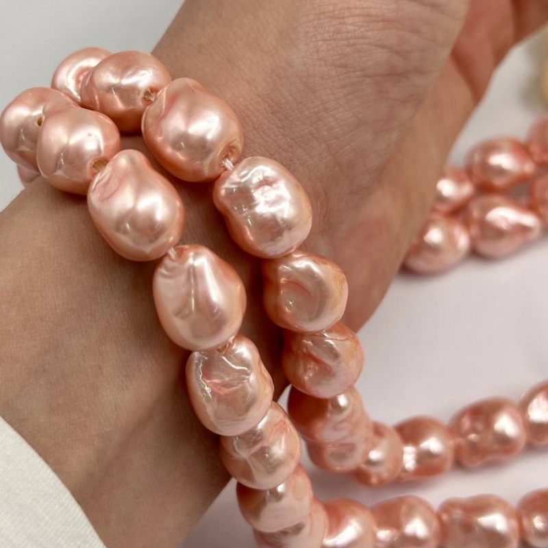 Майорка касуми цвет розовый размер 12*14мм