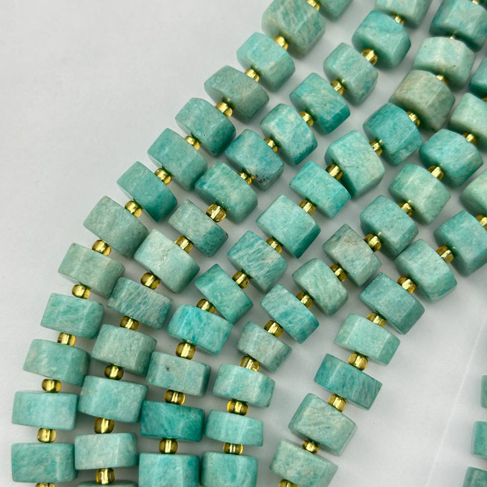 Амазонит размер 12*8мм натуральный камень