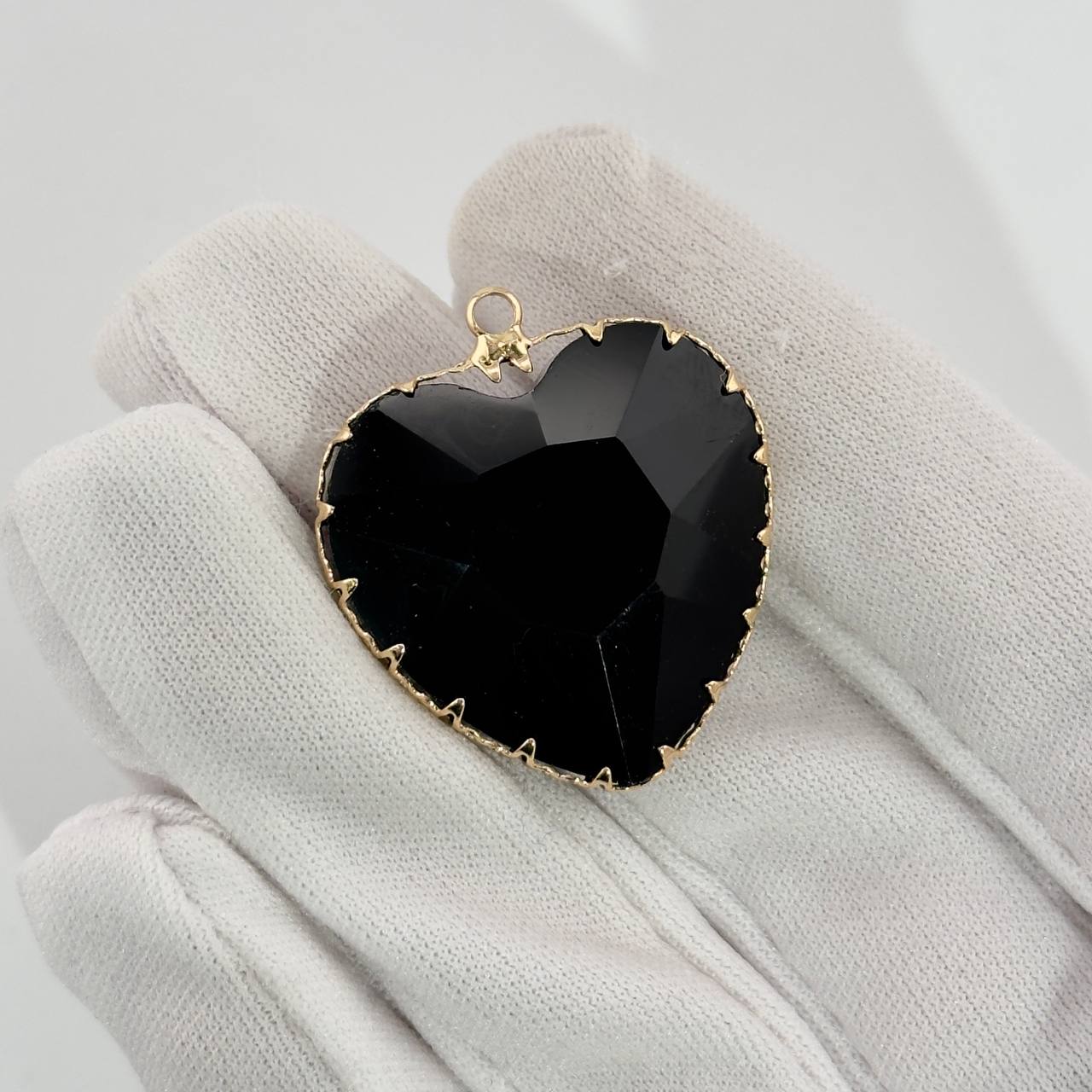 Подвеска из ювелирного стекла размер 30мм