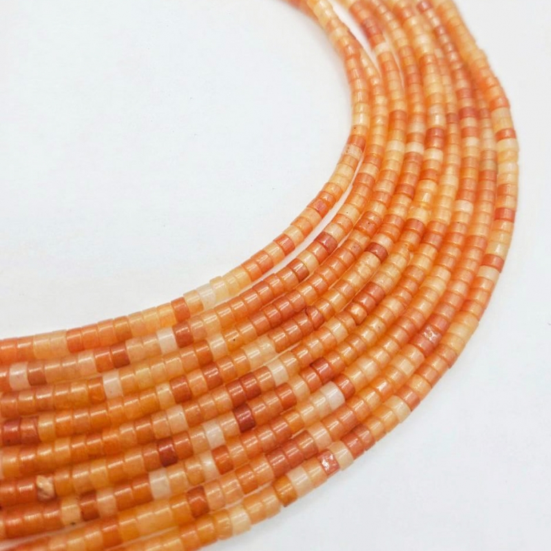 Бусины Сердолик размер 4*2мм натуральный камень